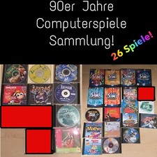 90er Konvolut 26x Computerspiele Sims Rayman Barbie Weihnachtsgeschenk Nerd Geek