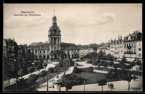 Ansichtskarte mannheim - ansichtskarte,