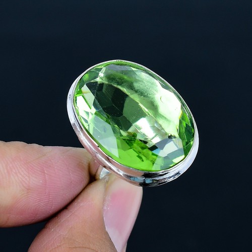 Grüner amethyst oval - grüner,