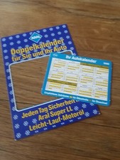 Aral Werbung Kalender 1986 Autokalender, Doppelkalender Vintage Alt