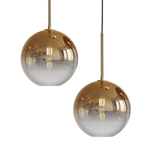 Gold kugel pendelleuchte - pendelleuchte, rund