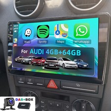 64GB +DAB Android 15 Für AUDI A3 8P 2003-13 Autoradio Apple Carplay GPS Nav WIFI