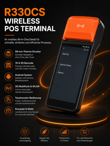 R330cs android pos terminal - android,