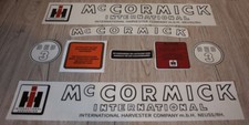 IHC / MC Cormick Traktor Aufkleber Set Logo für DED 3 DED3