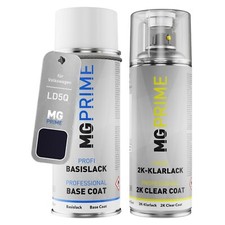 Autolack 2K Spraydosen Set für Volkswagen VW LD5Q D5Q P6 Shadow Blue Perleffekt