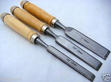 # 3x Stechbeitel,Schnitzmesser,Schnitzwerkzeug,Bildhauerbeitel,Stecheisen