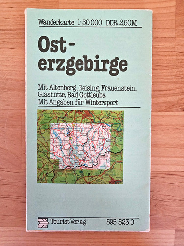 Original ddr wanderkarte - original, *