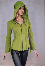 Gugel Zipfeljacke Schnürung