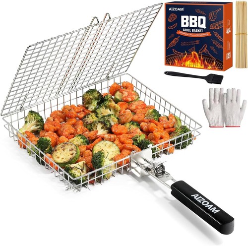 Grillkorb edelstahl für fisch - edelstahl,