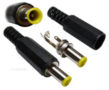 DC-Stecker Hohlstecker mit Innenstift Ø 5,0 / 3,5 Schaftlänge 10 mm #1374a
