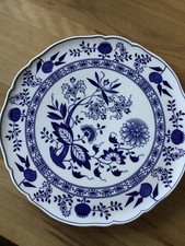 hutschenreuter zwiebelmuster Kuchenplatte rund