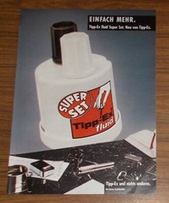 Seltene Werbung TIPP-EX fluid SUPER SET - Einfach mehr 1986