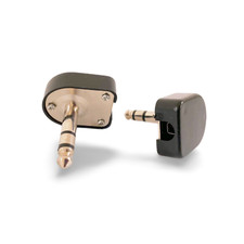 Audioadapter 1 Stück - Klinkenstecker Stereo 6,3 mm - Winkelausführung - NEU