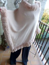 5037 Poncho webpelz ONE SIZE, super weich und kuschelig