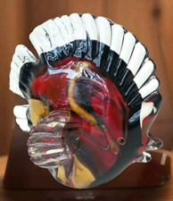 Glasfigur Fisch Skulptur Glas