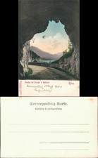 Cartoline Riva del Garda Strada del Ponale I. Galleria/Straße 1908