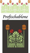 Schablone Dekoschablone Wanddekoration Wandschablone Malerschablone;Jugendstil 6