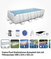 Frame Pool Stahlrahmen Komplett-Set 488 x 244 x 122 cm