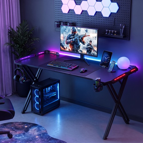 Gaming schreibtisch led - gaming,