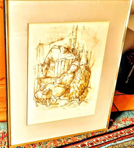 Farb lithografie otto - lithografie,