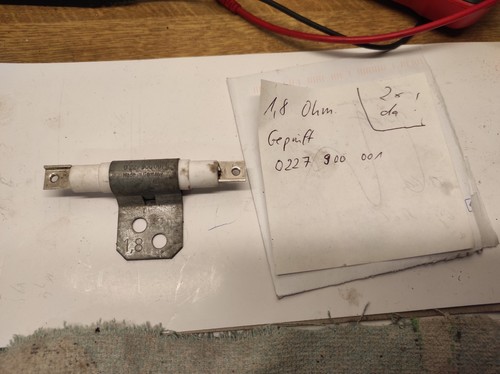 Ohm vorwiderstand bosch - 1,8,