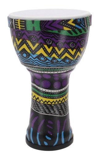 Farbige djembe holztrommel - farbige, djembe/