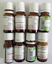 8 Braunglasflaschen mit Verschluss + 7 andere - bitte ansehen! - 7749