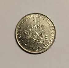 Münze Frankreich 1 Franc 1960