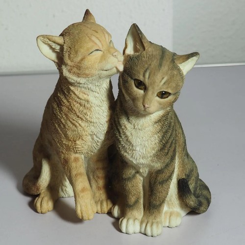 Katzenfigur cats kissing - katzenfigur,