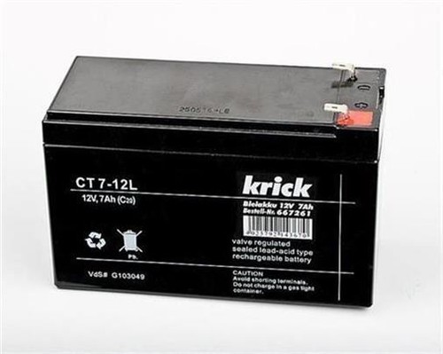 Krick bleiakku 12v 7ah - krick, /