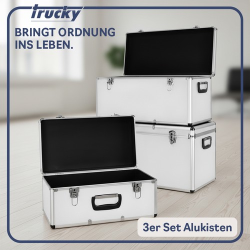 Aluminium 3er set boxen alubox - boxen,