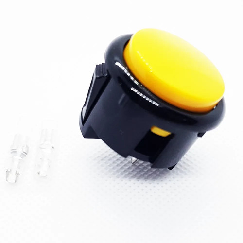 Arcade taster 30mm gelb faston - arcade,