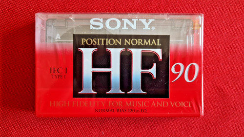 Audiokassette sony hf 90 - ►,
