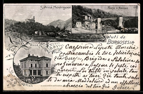 Ansichtskarte borgosesia s - ansichtskarte,