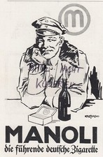 BERLIN, Werbung 1916, MANOLI AG Zigaretten