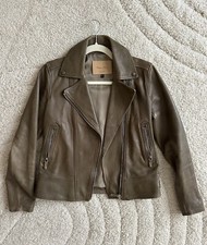 Massimo Dutti Lederjacke Damen braun Größe S (36)
