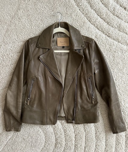 Massimo dutti lederjacke damen - lederjacke,