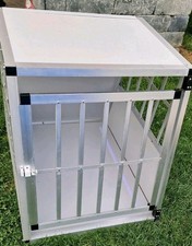 Hunde Transportbox Alu Hundebox Autotransportbox MDF Platte Gitterbox Welpenbox