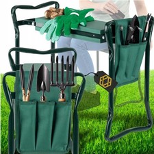 2in1 Kniebank für Gartenarbeit Sitzbank Kniekissen Pflanzhocker Gepolstert 150kg