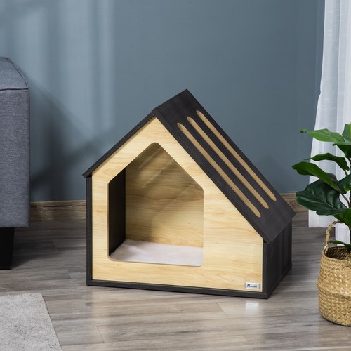 Pawhut hundehütte aus holz - aus,