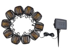 Livarno home Lichterkette Solar Flammeneffekt Laterne 100LEDs Muster *besch. VP