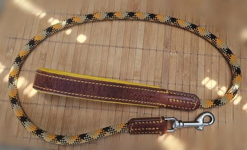 Leine tau leder kombination - leine,