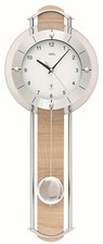 AMS 5305 Wanduhr mit Pendel Funk Funkwanduhr Pendeluhr analog Sonoma Optik