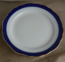 feines Porzellan Hutschenreuther Kobalt blau Maria Theresia 6 Teller Kuchentelle