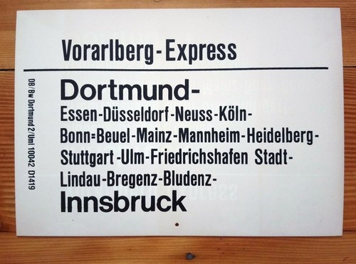 Zuglaufschild