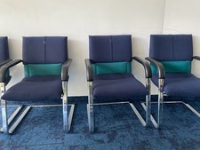 Designklassiker 8x "Vitra" Figura Freischwinger "Mario Bellini"