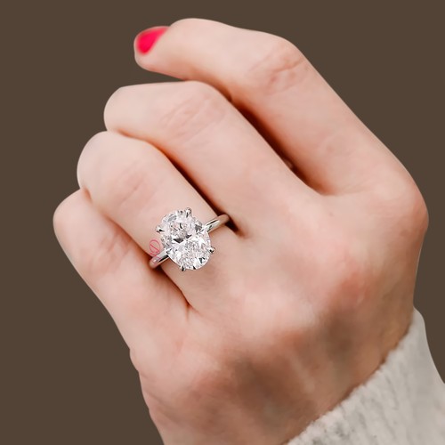Diamantring lab grown - grown, solid