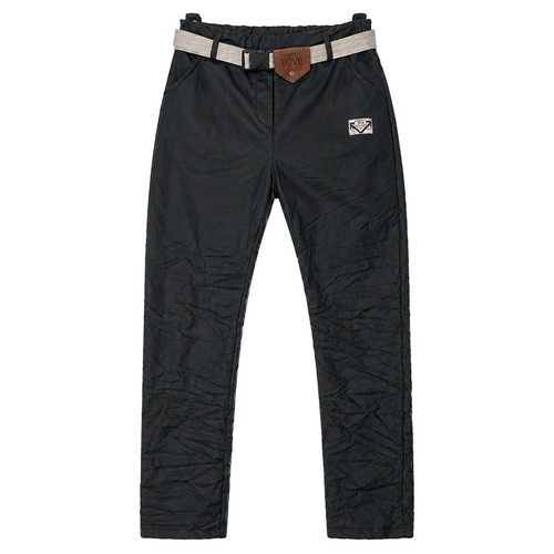 Damen kunstleder hose - damen, schwarz