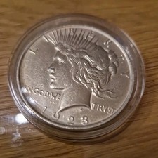 1923  LIBERTY SILVER EAGLE ONE DOLLAR COIN  