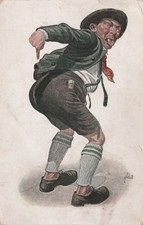 AK   Mann in Bayern-Tracht mit Lederhosen  - Verlag: CS 3607